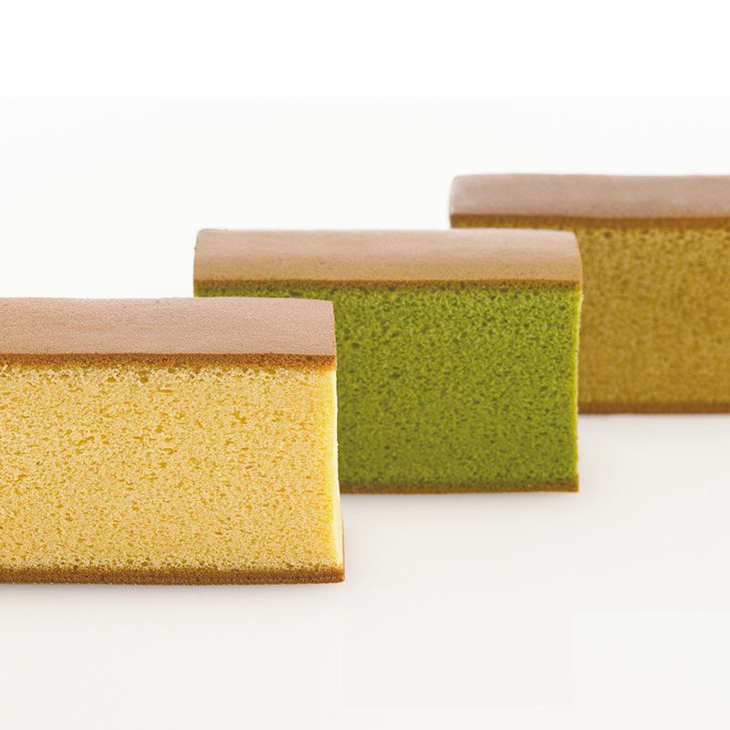 烏骨鶏かすていら【プレーン・抹茶・黒糖】（2号）3本セット